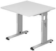 HAMMERBACHER höhenverstellbarer Schreibtisch VOS08/W/S weiß