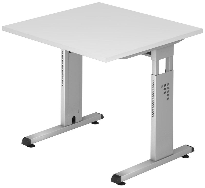 HAMMERBACHER höhenverstellbarer Schreibtisch VOS08/W/S weiß
