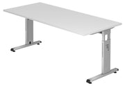 HAMMERBACHER höhenverstellbarer Schreibtisch VOS19/W/S weiß