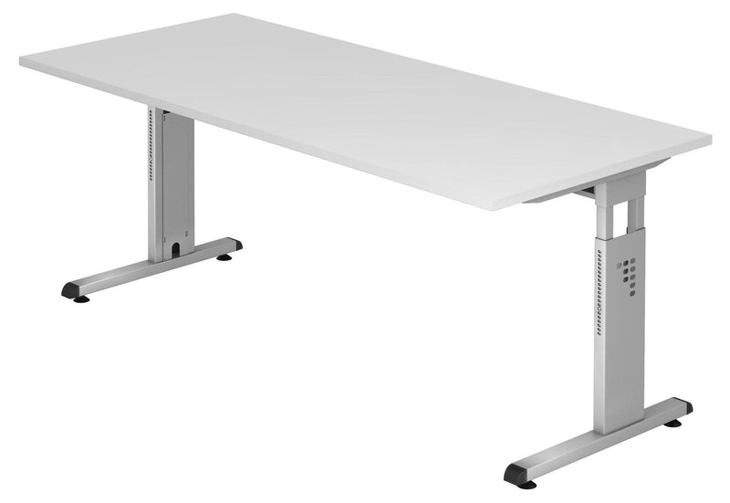 HAMMERBACHER höhenverstellbarer Schreibtisch VOS19/W/S weiß