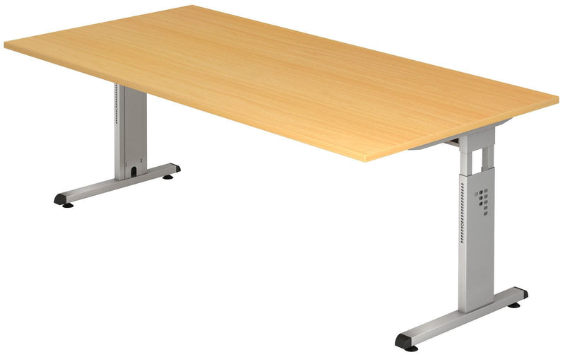 HAMMERBACHER höhenverstellbarer Schreibtisch VOS2E/6/S buche