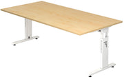 HAMMERBACHER höhenverstellbarer Schreibtisch VOS2E/3/W ahorn