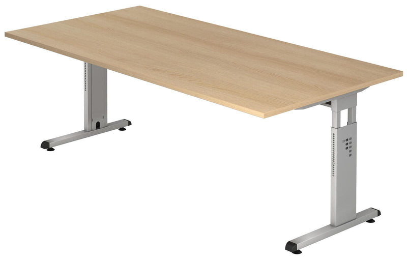 HAMMERBACHER höhenverstellbarer Schreibtisch VOS2E/E/S eiche
