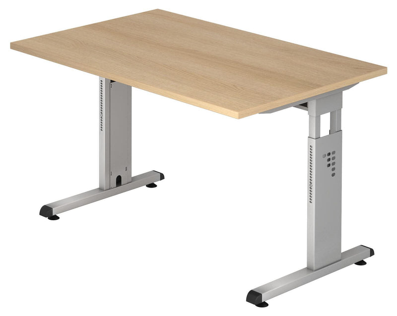 HAMMERBACHER höhenverstellbarer Schreibtisch VOS12/E/S eiche