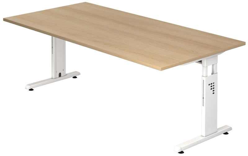 HAMMERBACHER höhenverstellbarer Schreibtisch VOS2E/E/W eiche