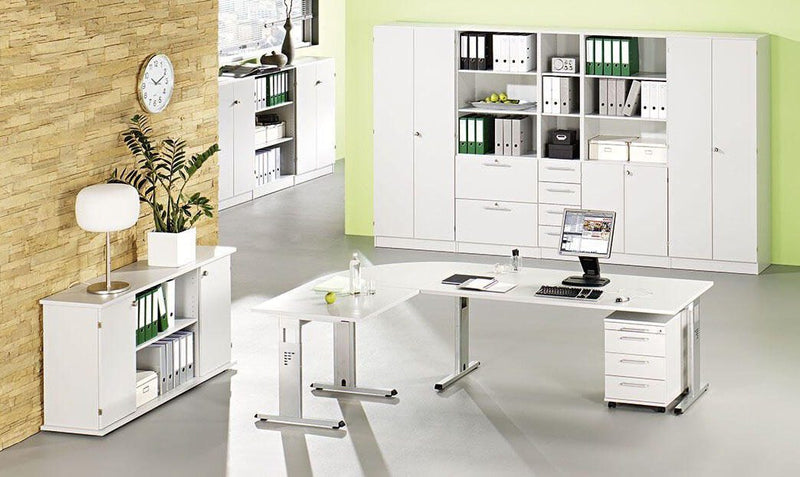 HAMMERBACHER Anbautisch höhenverstellbar VLA160/W/S weiß