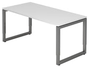 HAMMERBACHER höhenverstellbarer Schreibtisch VRS16/W/G weiß