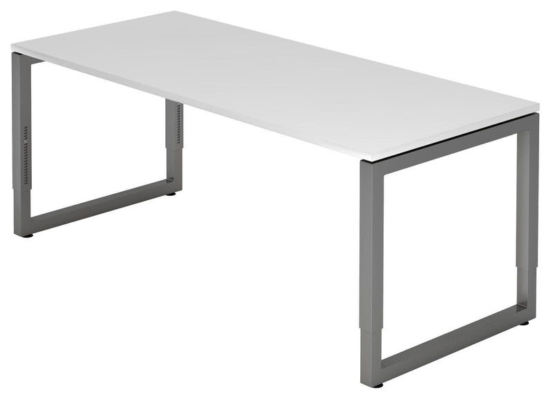 HAMMERBACHER höhenverstellbarer Schreibtisch VRS19/W/G weiß