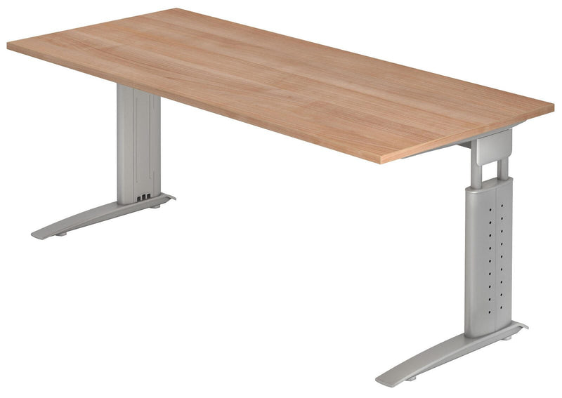 HAMMERBACHER höhenverstellbarer Schreibtisch VUS19/N/S nussbaum