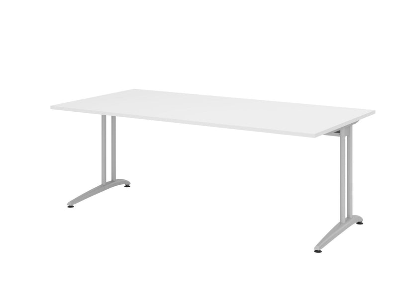 HAMMERBACHER Schreibtisch VBS2E/W/S weiß