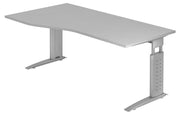 HAMMERBACHER VUS18/5/S höhenverstellbarer Schreibtisch 68 - 86 cm lichtgrau / silber