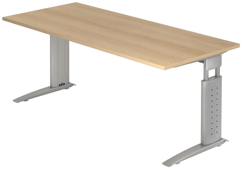 HAMMERBACHER höhenverstellbarer Schreibtisch VUS19/E/S eiche