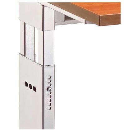 HAMMERBACHER VFS18/6/S höhenverstellbarer Schreibtisch 65 - 85 cm buche / silber