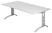 HAMMERBACHER höhenverstellbarer Schreibtisch VFS2E/W/S weiß