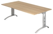 HAMMERBACHER höhenverstellbarer Schreibtisch VFS2E/E/S eiche