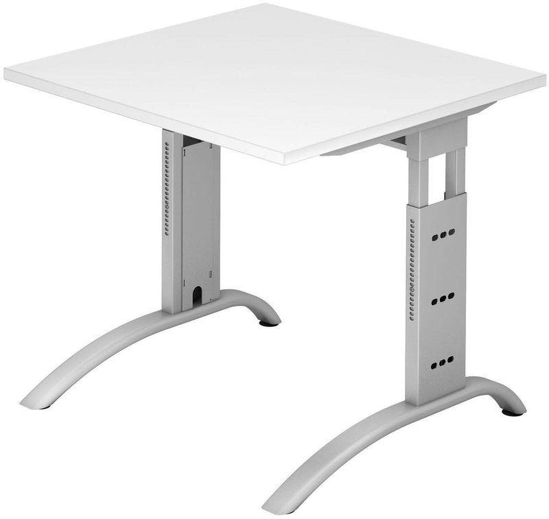 HAMMERBACHER höhenverstellbarer Schreibtisch VFS08/W/S weiß