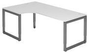 HAMMERBACHER VRS82/W/G höhenverstellbarer Schreibtisch 65 - 85 cm weiß / anthrazit
