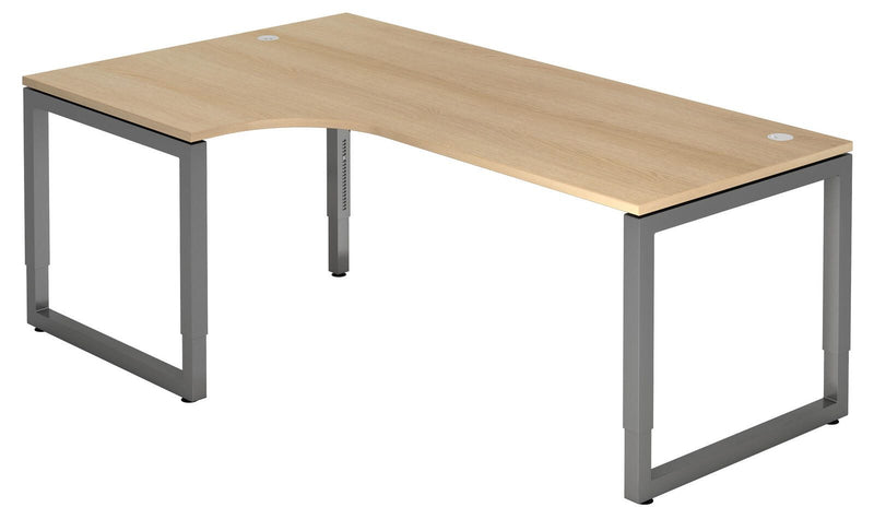 HAMMERBACHER VRS82/E/G höhenverstellbarer Schreibtisch 65 - 85 cm eiche / anthrazit