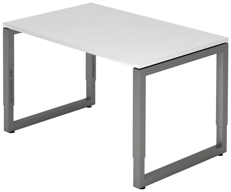 HAMMERBACHER höhenverstellbarer Schreibtisch VRS12/W/G weiß