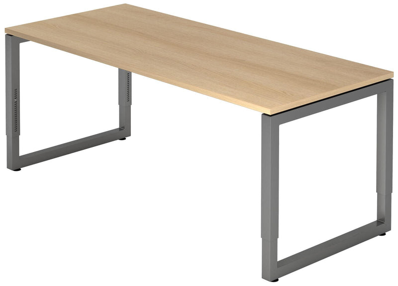HAMMERBACHER höhenverstellbarer Schreibtisch VRS19/E/G eiche