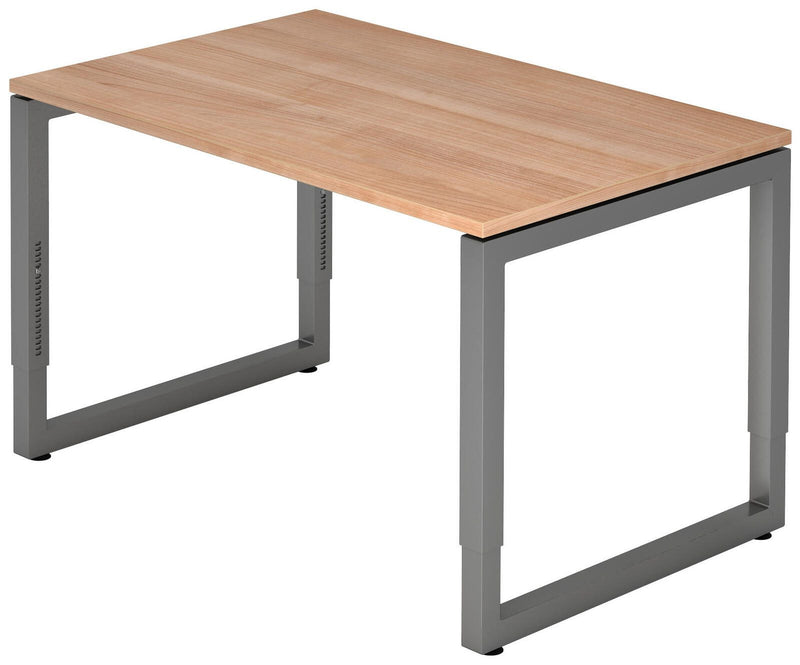 HAMMERBACHER höhenverstellbarer Schreibtisch VRS12/N/G nussbaum
