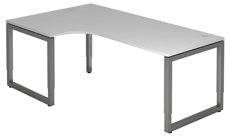 HAMMERBACHER VRS82/5/G höhenverstellbarer Schreibtisch 65 - 85 cm lichtgrau / grafit