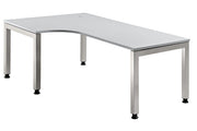 HAMMERBACHER VJS82/5/S höhenverstellbarer Schreibtisch 68 - 76 cm lichtgrau / silber