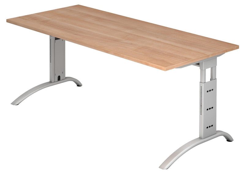 HAMMERBACHER höhenverstellbarer Schreibtisch VFS19/N/S nussbaum
