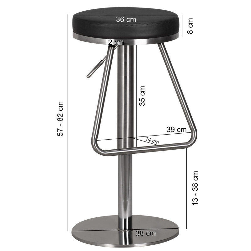 WOHNLING Barhocker WL1.291 schwarz