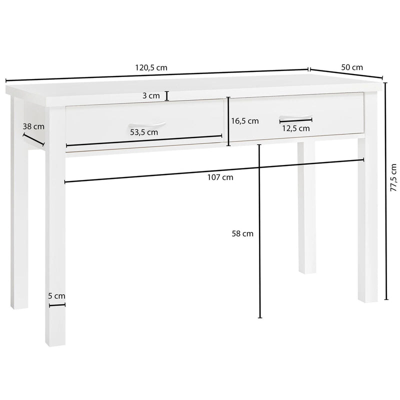 WOHNLING Schreibtisch WL1.158 weiß