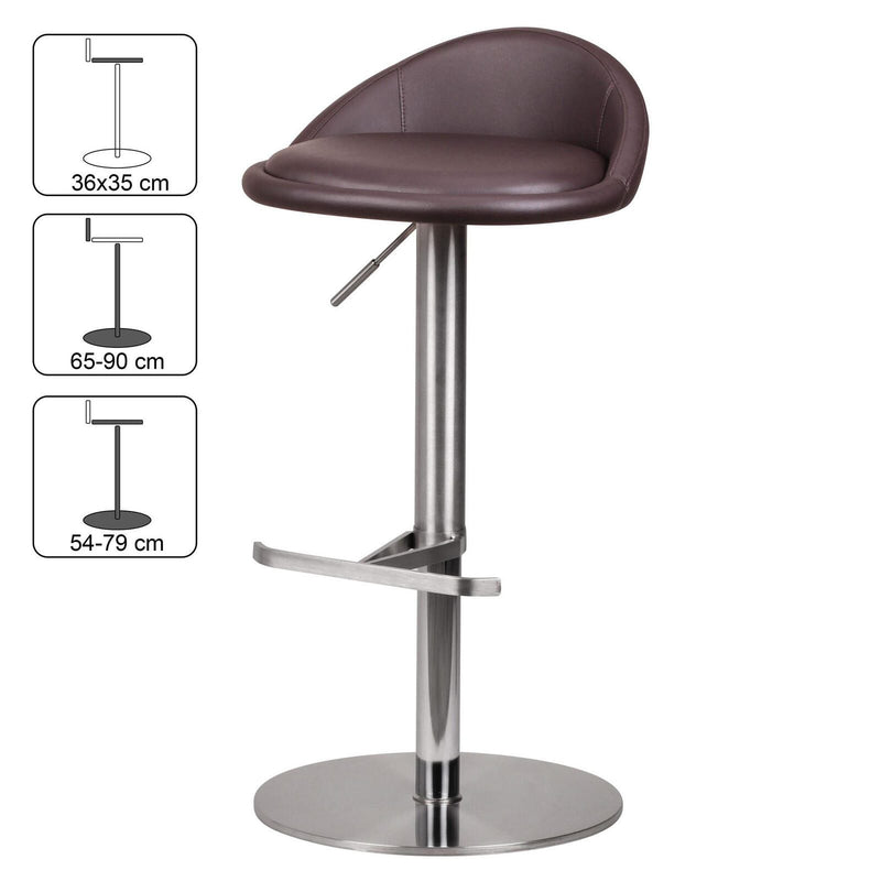 WOHNLING Barhocker WL1.602 braun
