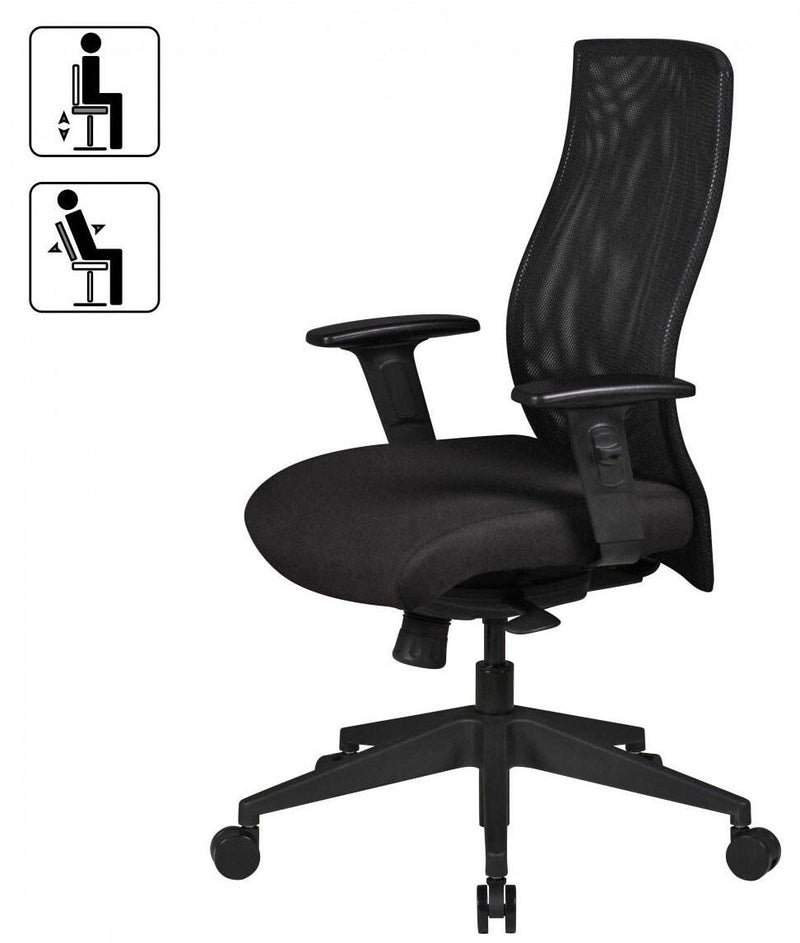AMSTYLE Bürostuhl SPM1.275 schwarz