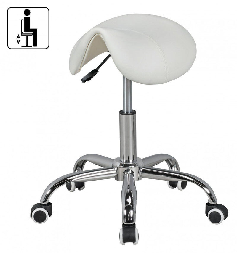 AMSTYLE Sattelhocker SPM1.974 weiß