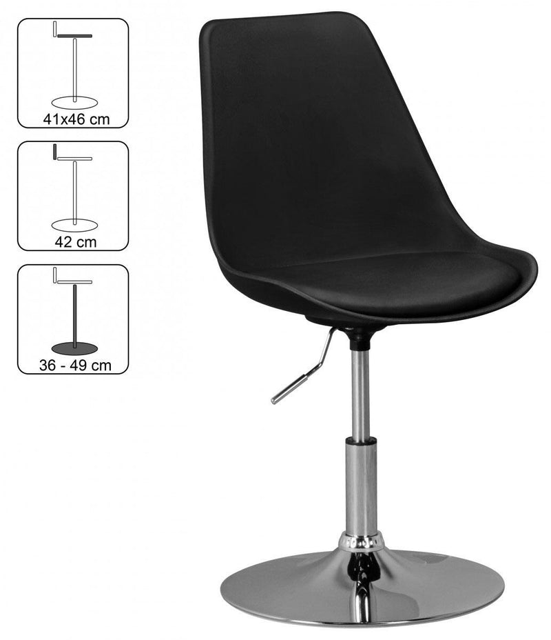 AMSTYLE Drehstuhl SPM2.004 KORSIKA schwarz