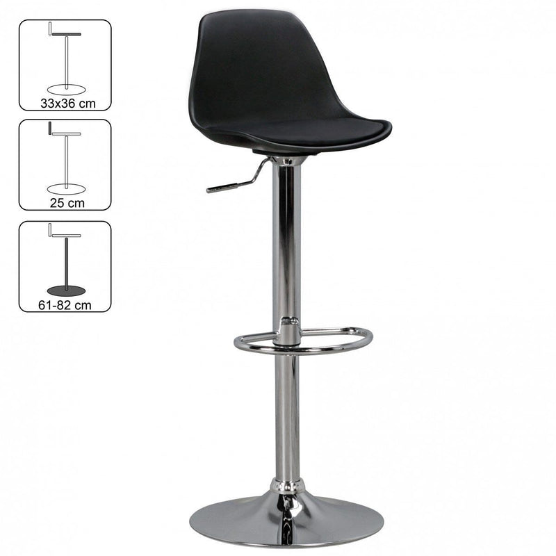 AMSTYLE Barhocker SPM2.001 schwarz