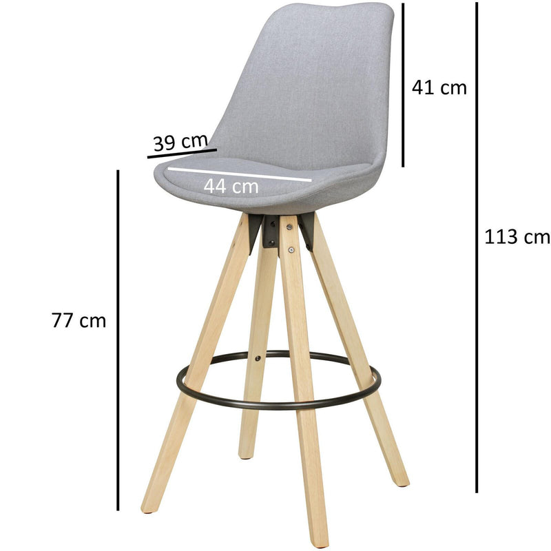 WOHNLING Barhocker WL5.047 grau