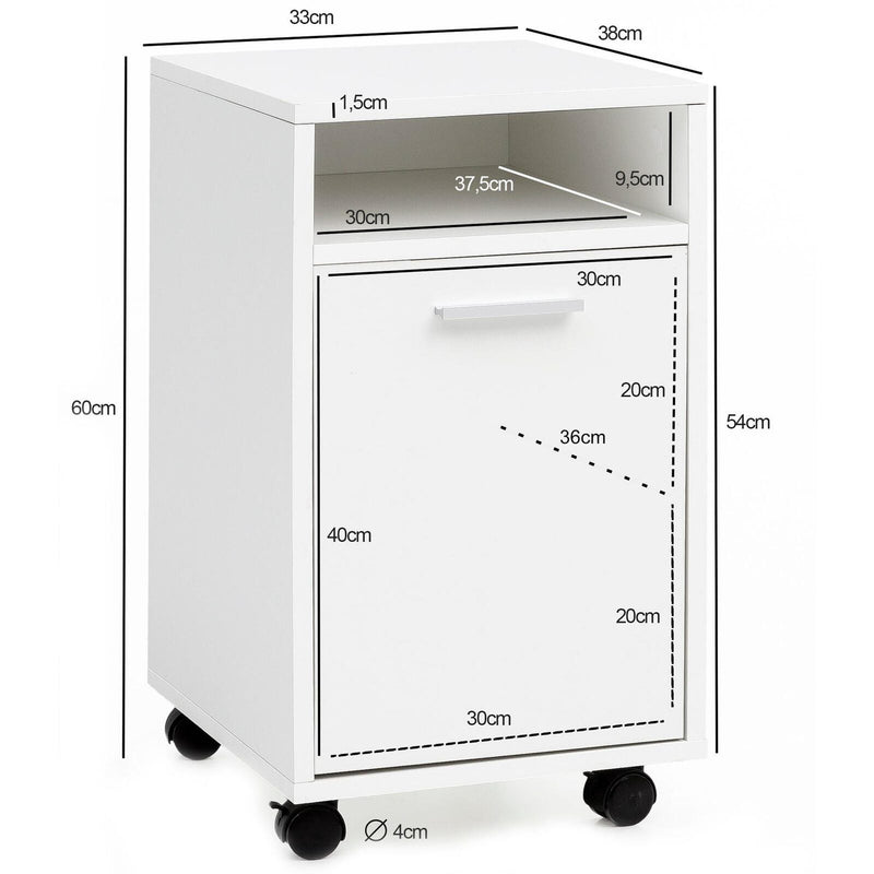 WOHNLING Rollcontainer WL5.928 weiß