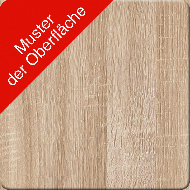 WOHNLING Regalschrank weiß/eiche