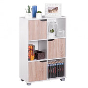 WOHNLING Regalschrank weiß/eiche
