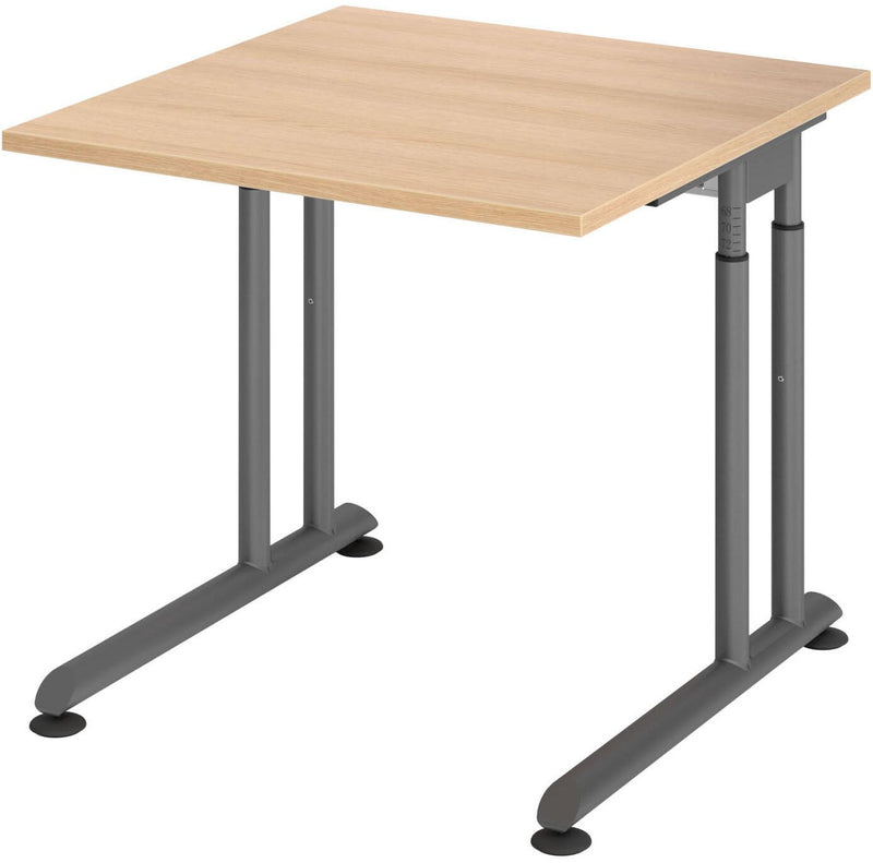 HAMMERBACHER höhenverstellbarer Schreibtisch VZS08/E/G eiche