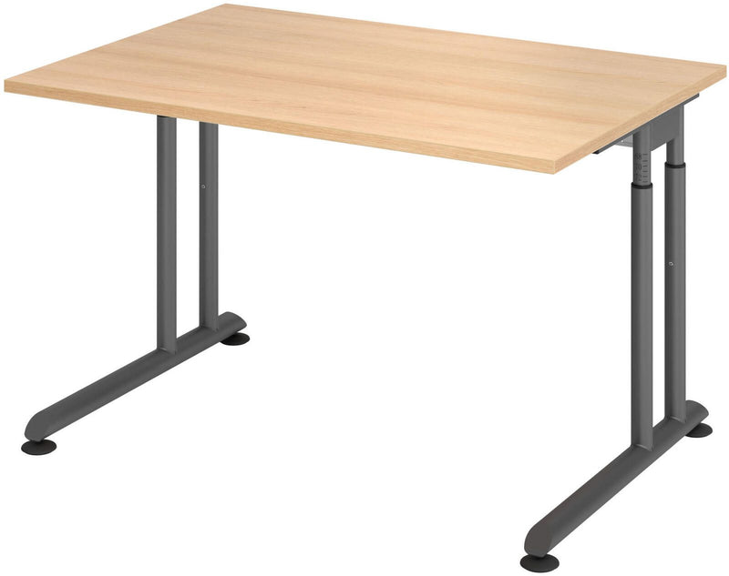 HAMMERBACHER höhenverstellbarer Schreibtisch VZS12/E/G eiche