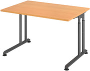 HAMMERBACHER höhenverstellbarer Schreibtisch VZS12/6/G buche