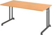 HAMMERBACHER höhenverstellbarer Schreibtisch VZS16/6/G buche