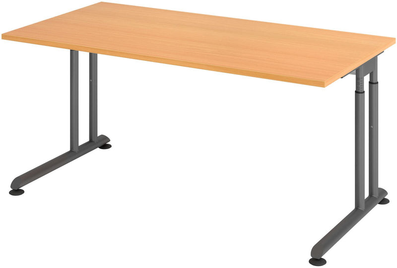 HAMMERBACHER höhenverstellbarer Schreibtisch VZS16/6/G buche