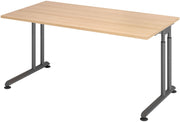 HAMMERBACHER höhenverstellbarer Schreibtisch VZS16/E/G eiche