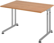 HAMMERBACHER höhenverstellbarer Schreibtisch VZS12/N/S nussbaum
