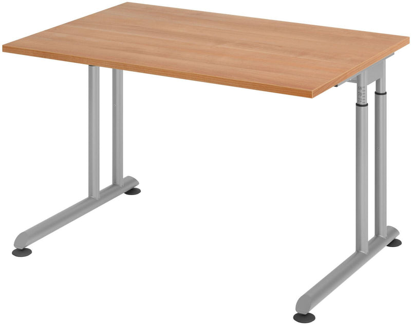 HAMMERBACHER höhenverstellbarer Schreibtisch VZS12/N/S nussbaum