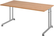 HAMMERBACHER höhenverstellbarer Schreibtisch VZS16/N/S nussbaum