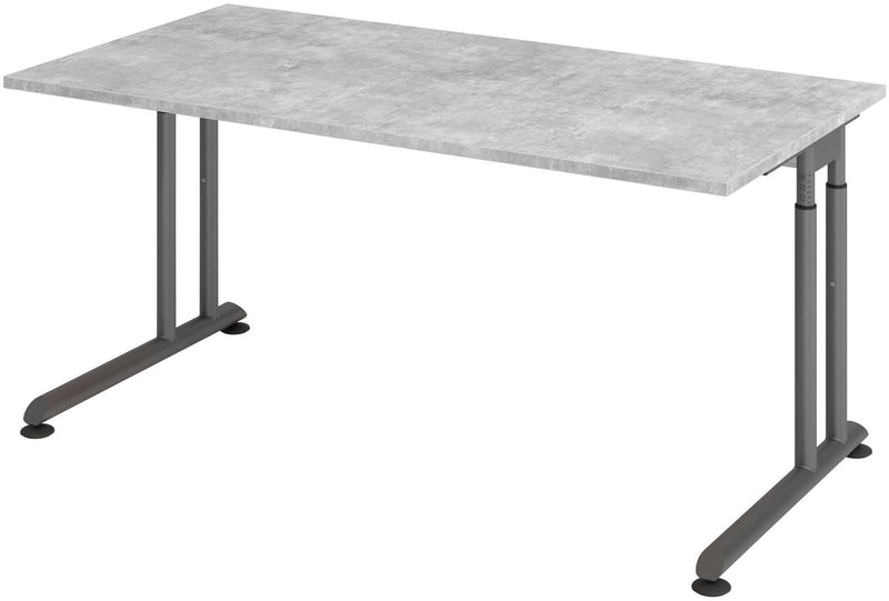 HAMMERBACHER höhenverstellbarer Schreibtisch VZS16/M/G beton