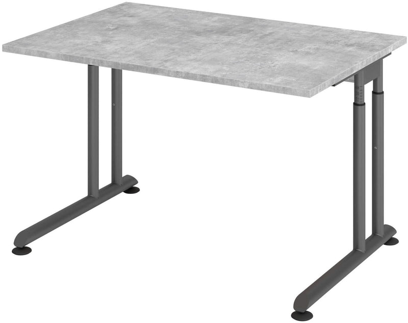 HAMMERBACHER höhenverstellbarer Schreibtisch VZS12/M/G beton